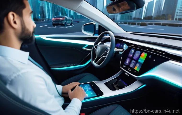 특수 차량 보험 가입 요령 - **Electric Vehicle Insurance - Battery & Charging Safety:**
    A dynamic, eye-level shot of a sleek...